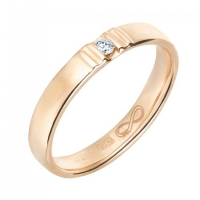 Обручальное кольцо R01-WED-00018-М12334 - Ювелирный салон Московский ювелирный завод